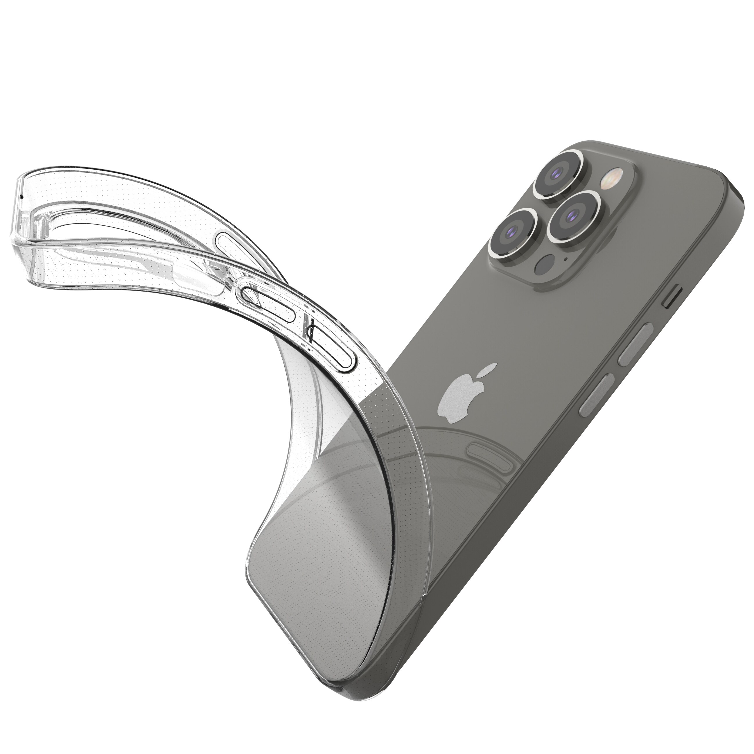 Ultra Clear 0,5mm iPhone 14 Pro skydd gel transparent