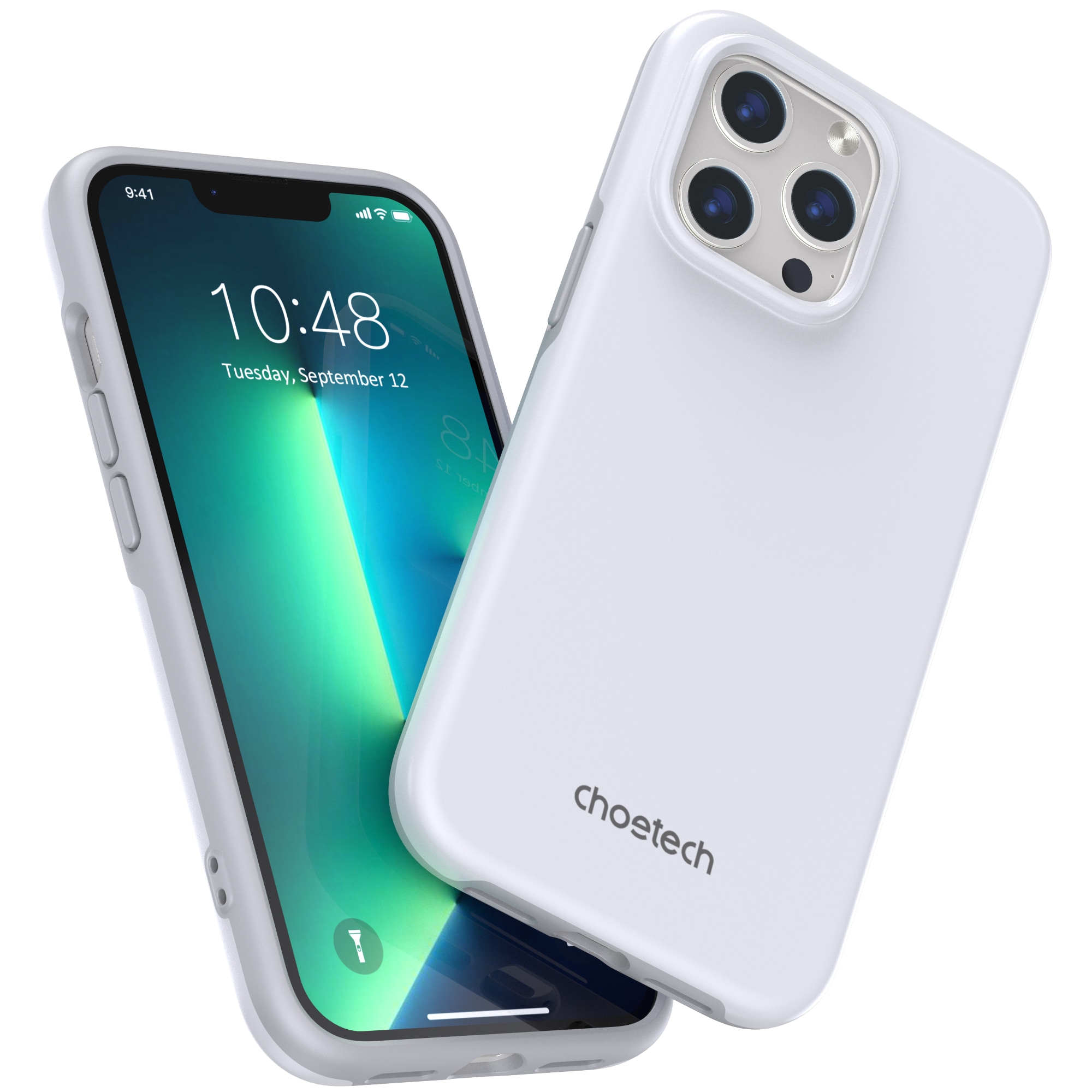 Choetech MFM Anti-drop Case Cover för iPhone 13 Pro Max vit (PC0114-MFM-WH)