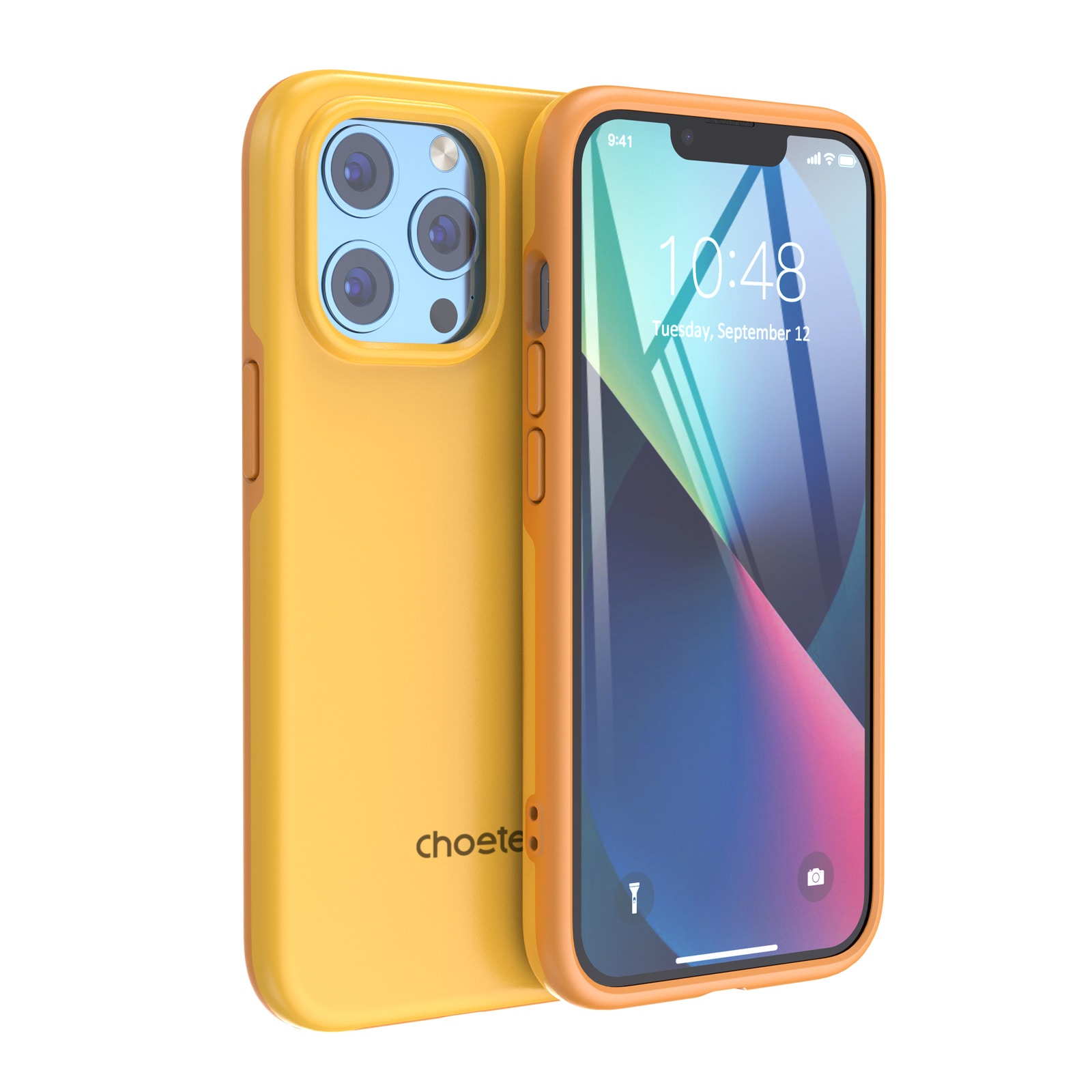 Choetech MFM Anti-drop Case Cover för iPhone 13 Pro Max orange (PC0114-MFM-YE)