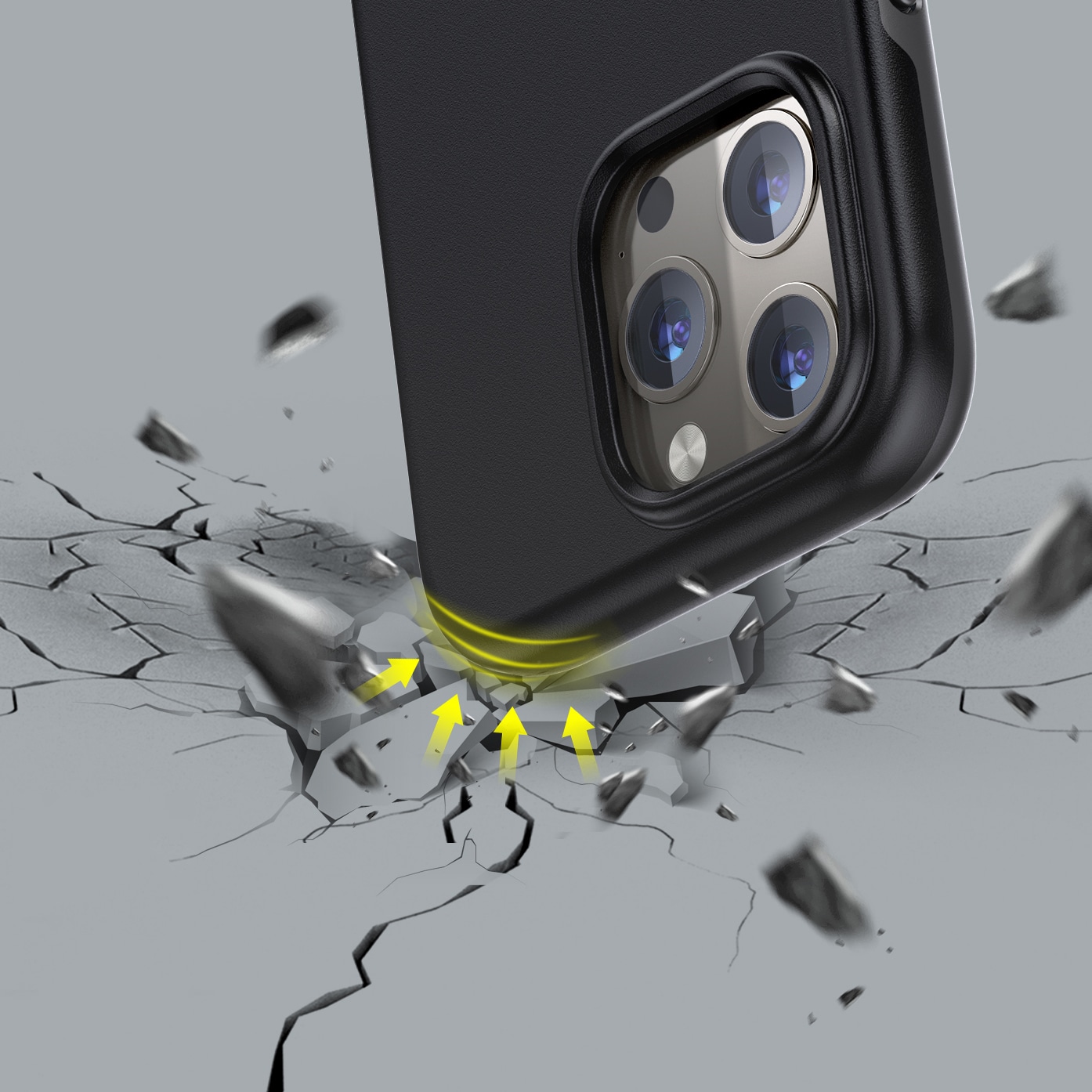 Choetech MFM Anti-drop Case Cover för iPhone 13 Pro Max svart (PC0114-MFM-BK)