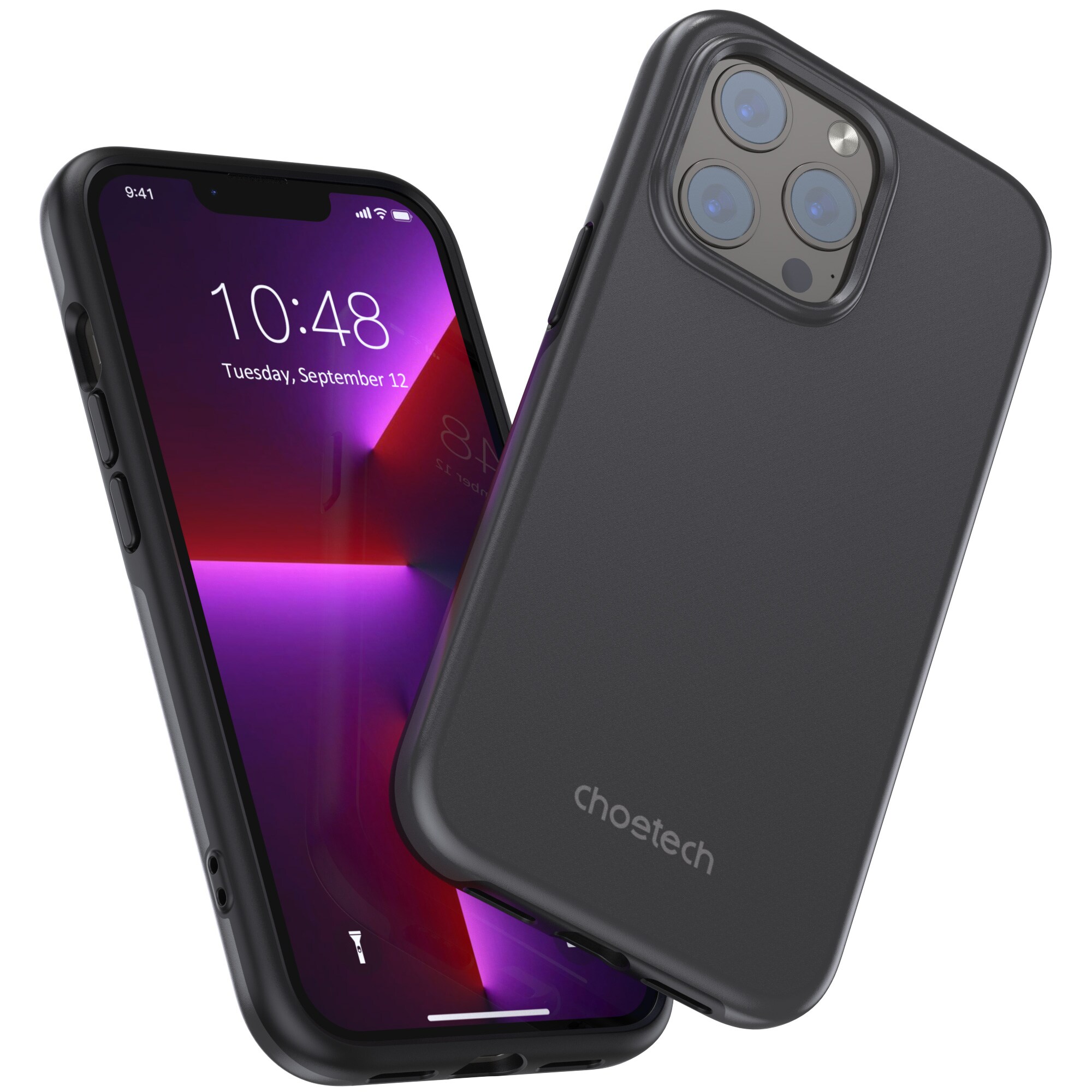 Choetech MFM Anti-drop Case Cover för iPhone 13 Pro Max svart (PC0114-MFM-BK)