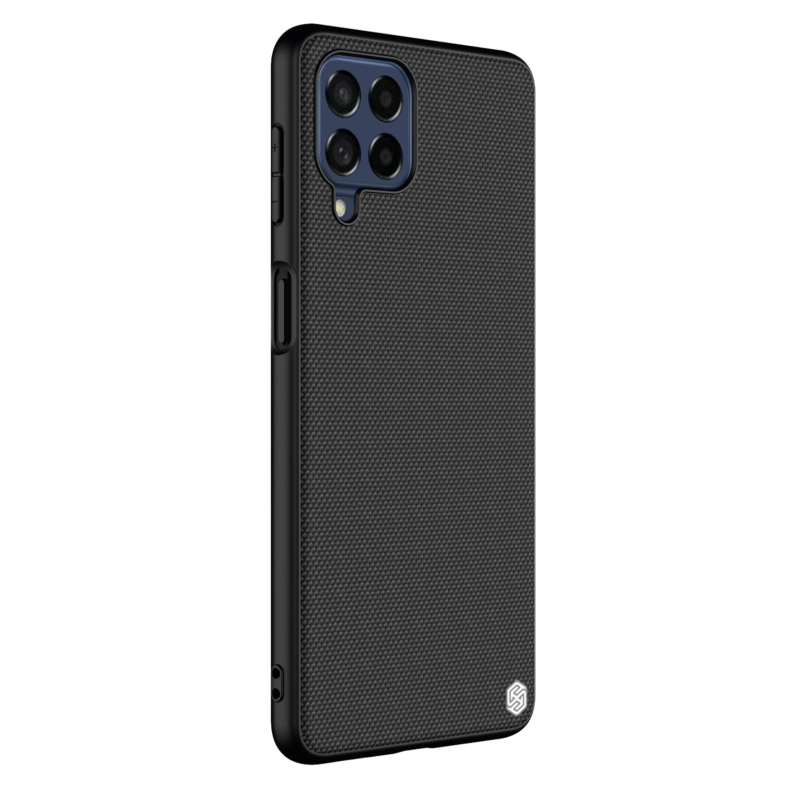 Nillkin Textured Case for Samsung Galaxy M53 5G - Holdbart etui med gelramme og nylonbagside, sort