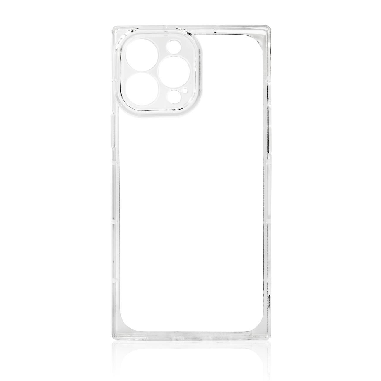 Square Clear Case Cover för Samsung Galaxy A12 5G Transparent Gel Cover