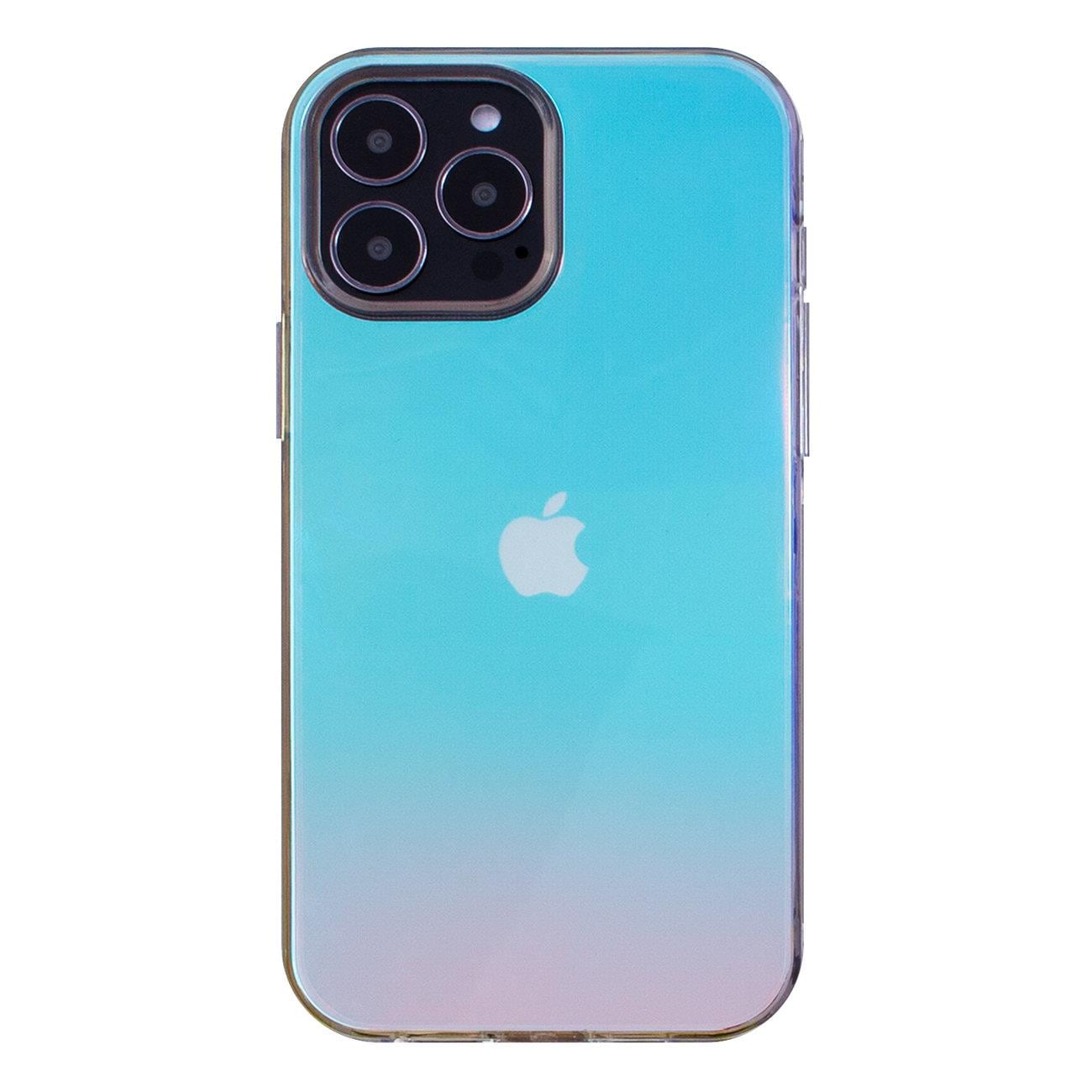 Aurora Case Fodral för iPhone 12 Pro Max Gel Neon Blue Cover