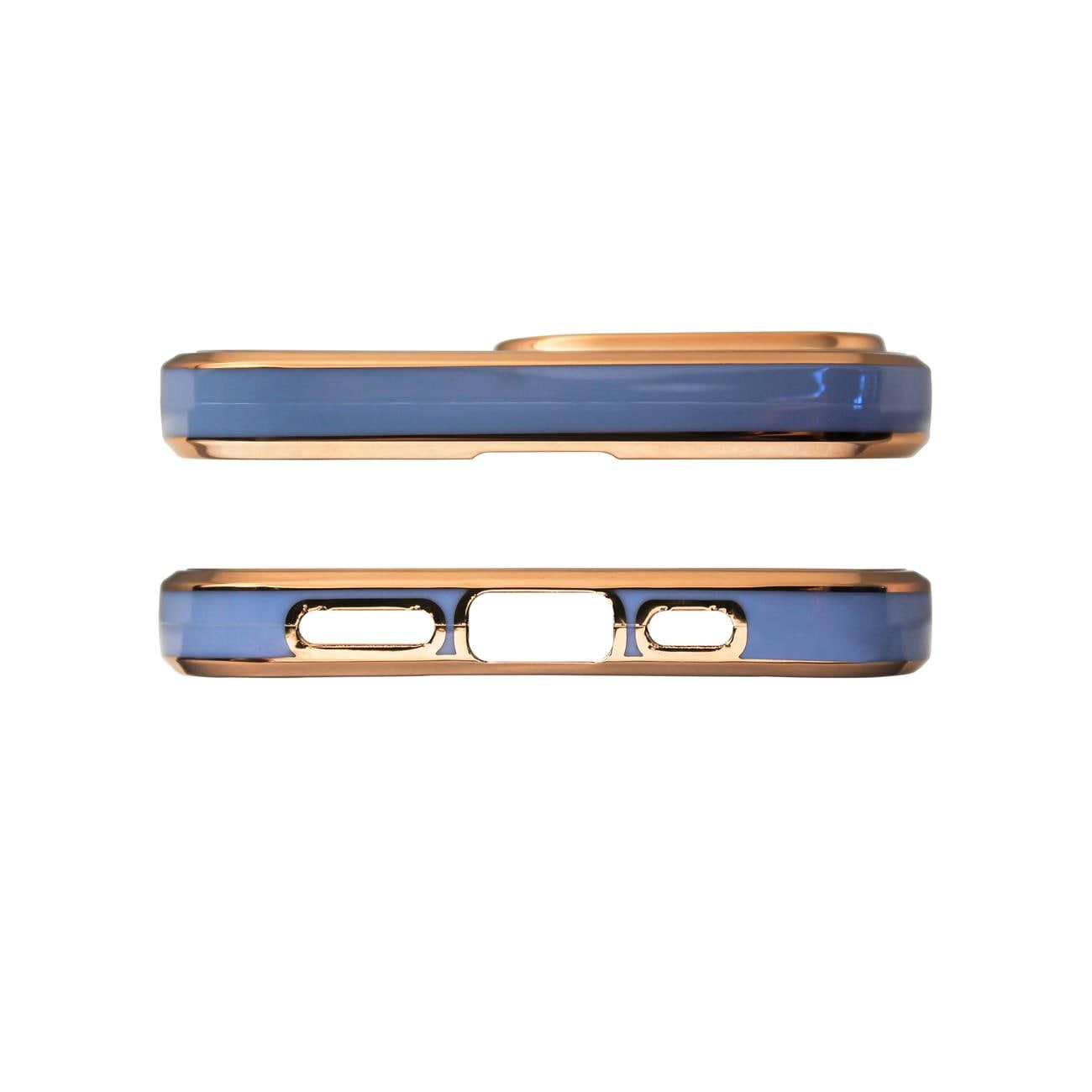 Lighting Color Case til Xiaomi Redmi Note 11 guldramme gel cover blå