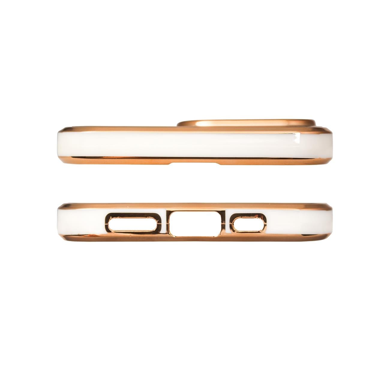 Lighting Color Case til Xiaomi Redmi Note 11 Pro gelcover med guldramme hvid