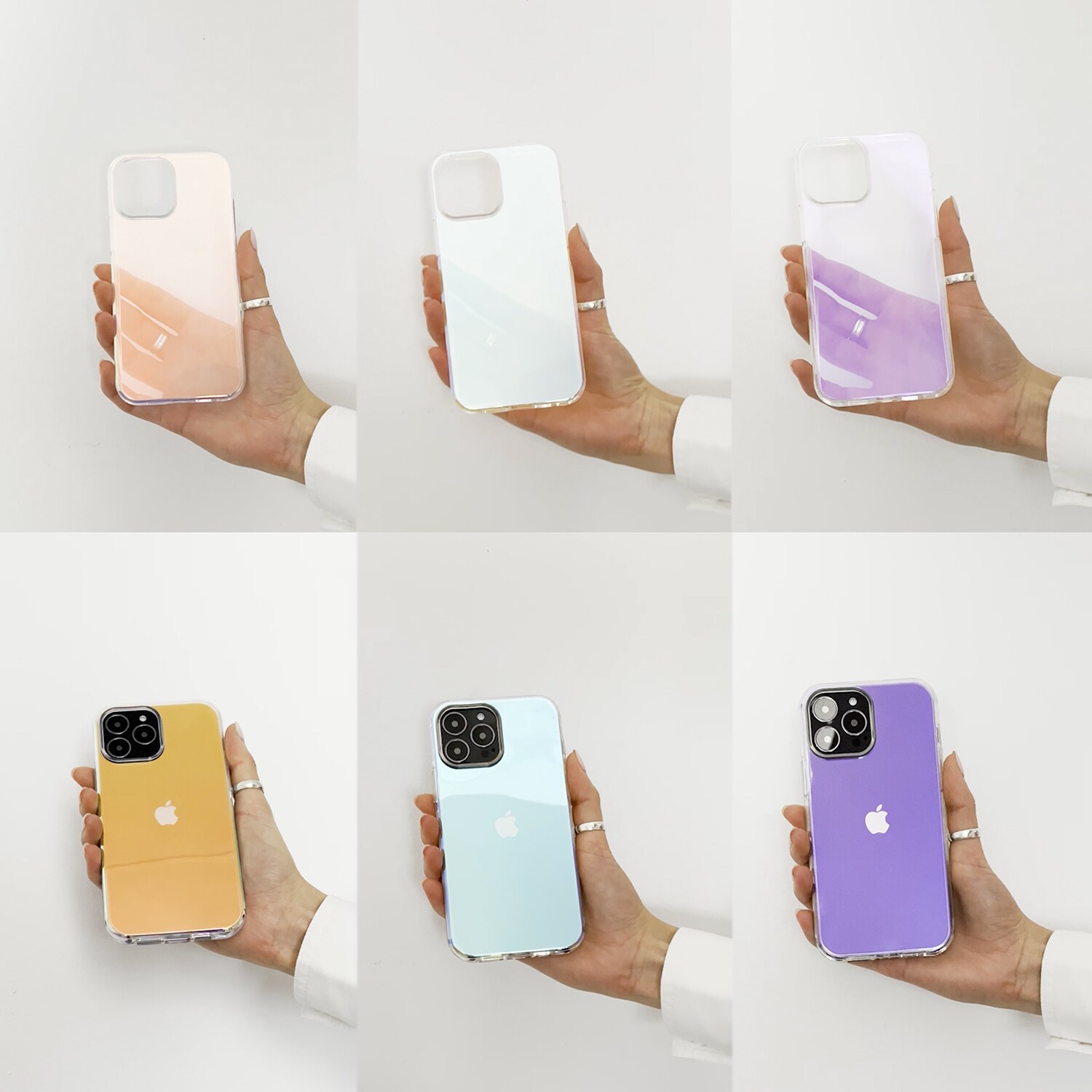 Aurora Case Fodral för iPhone 13 Pro Max Gel Neon Cover Guld
