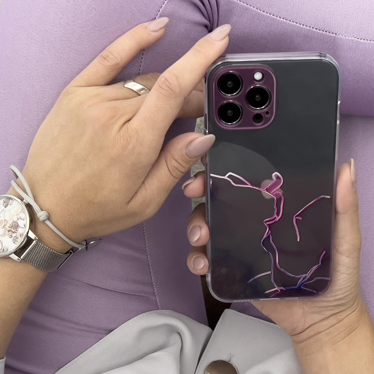 Marble Case för iPhone 12 Pro Max Gel Cover Marble Pink
