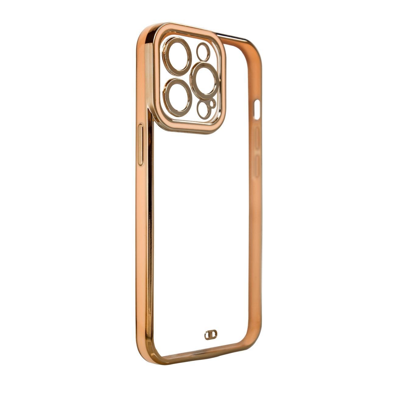 Modefodral Skydd för Xiaomi Redmi Note 11 Pro Gold Frame Gel Cover Gold