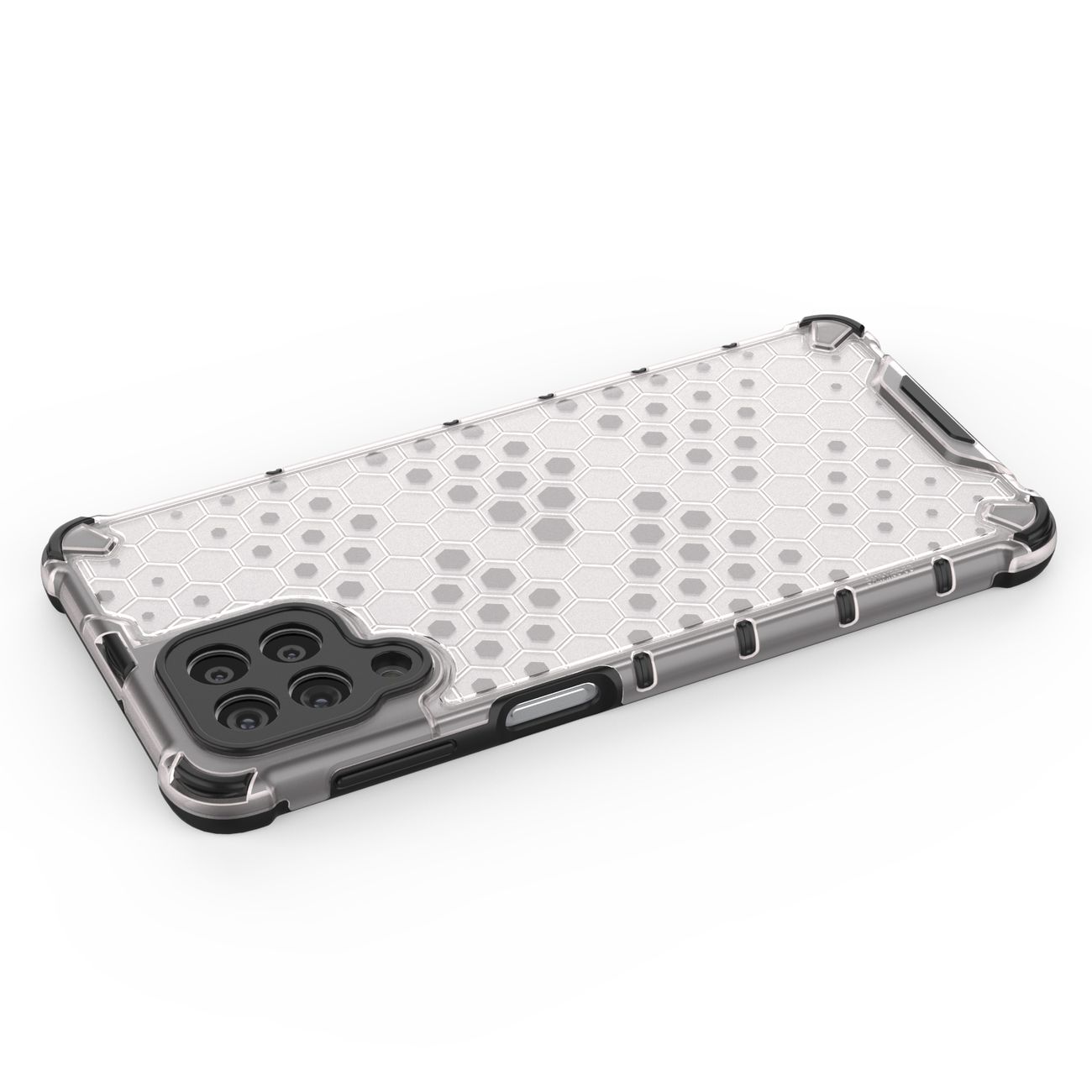 Honeycomb-fodral pansarskydd med gelram för Samsung Galaxy M53 5G svart
