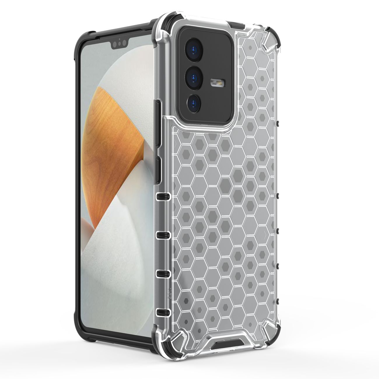 Honeycomb-fodral pansarhölje med gelram Vivo V23 5G svart