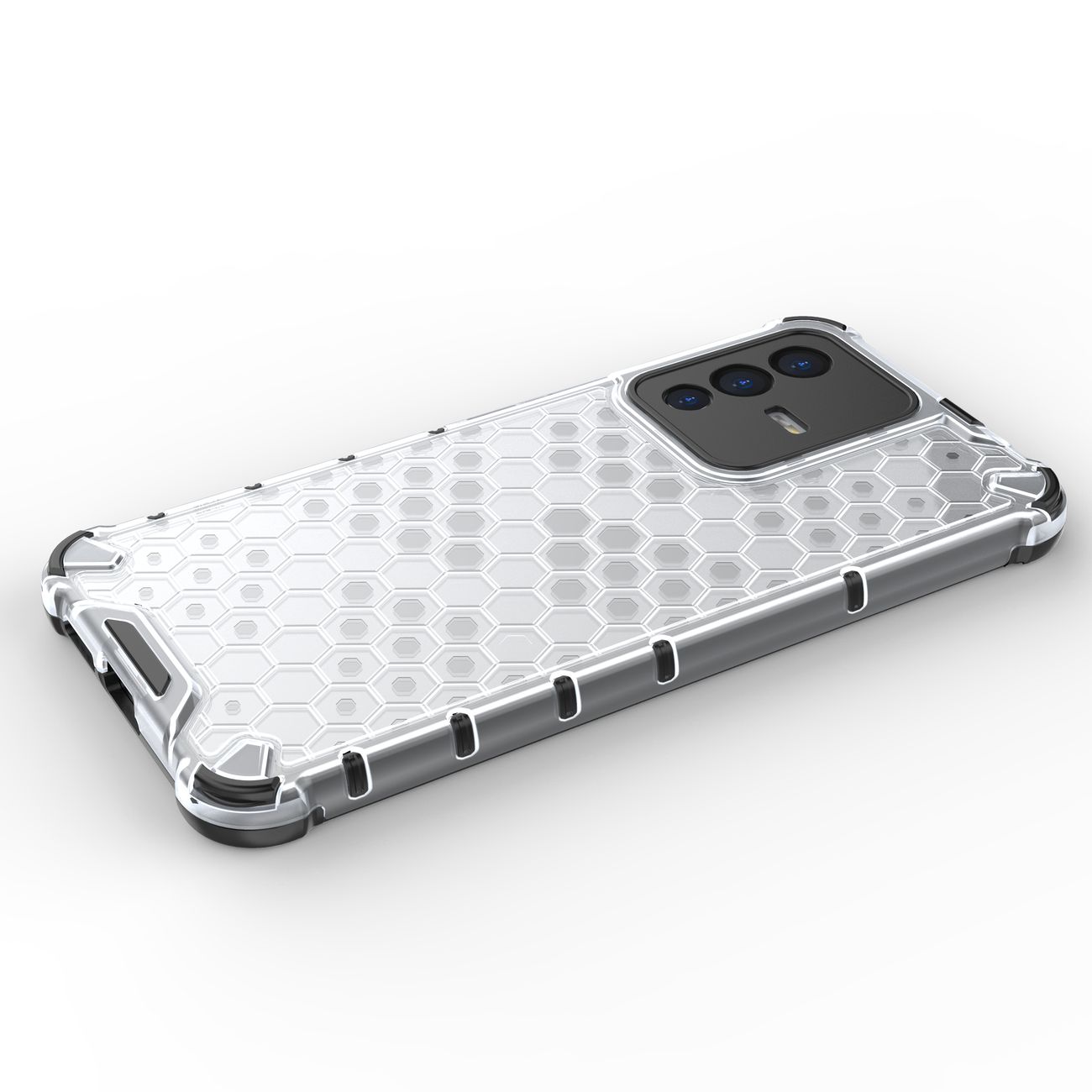 Honeycomb-fodral pansarskydd med en gelram för Vivo V23 5G transparent