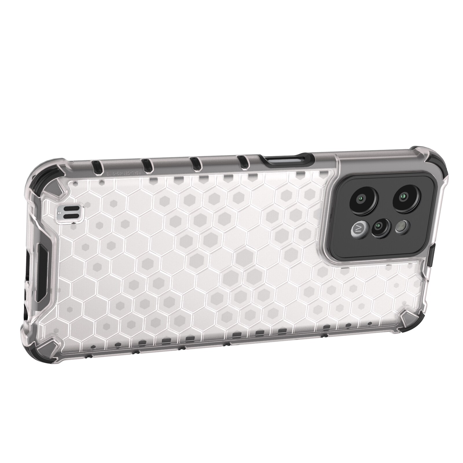 Honeycomb fodral pansarhölje med gelram Realme C31 transparent