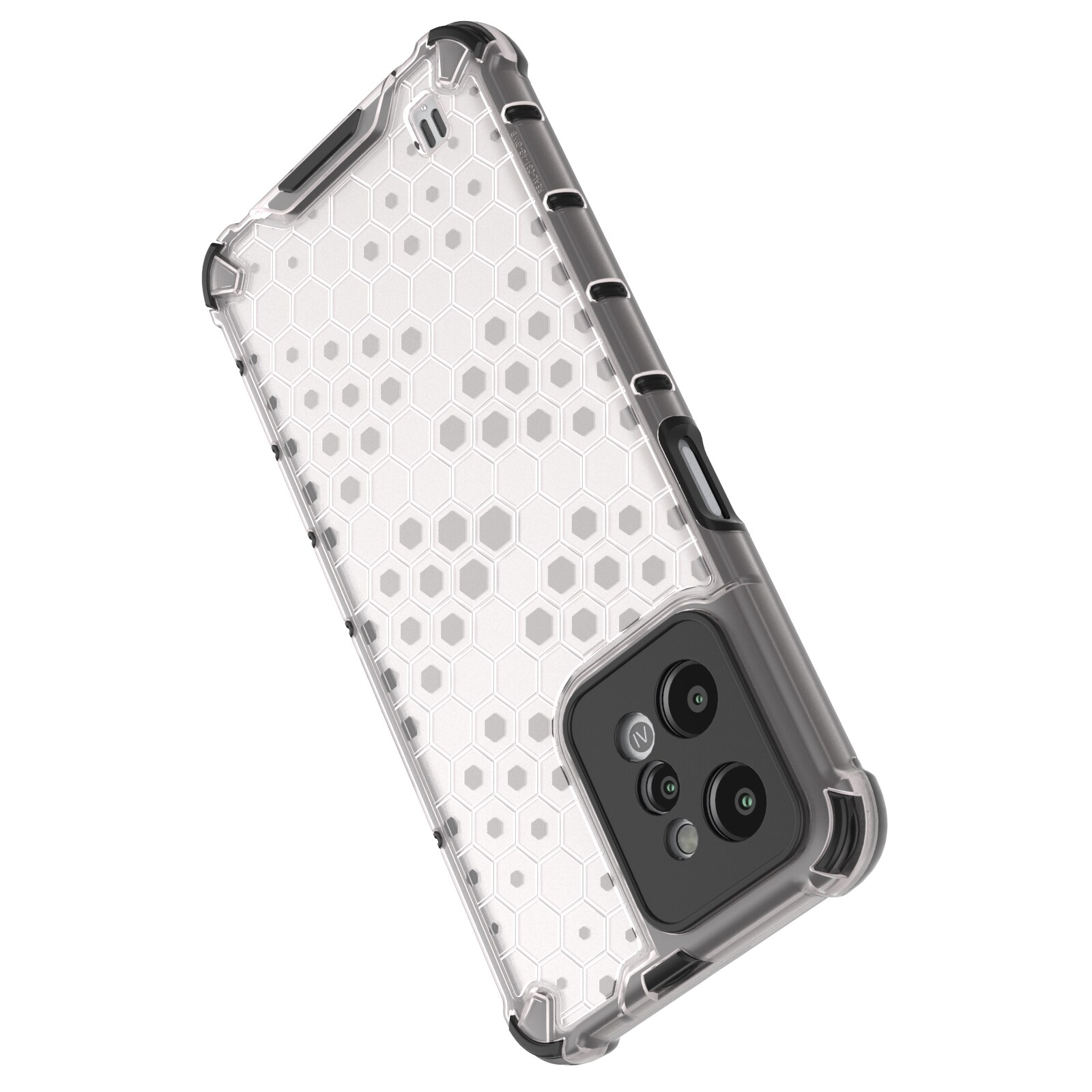 Honeycomb fodral pansarhölje med gelram Realme C31 transparent