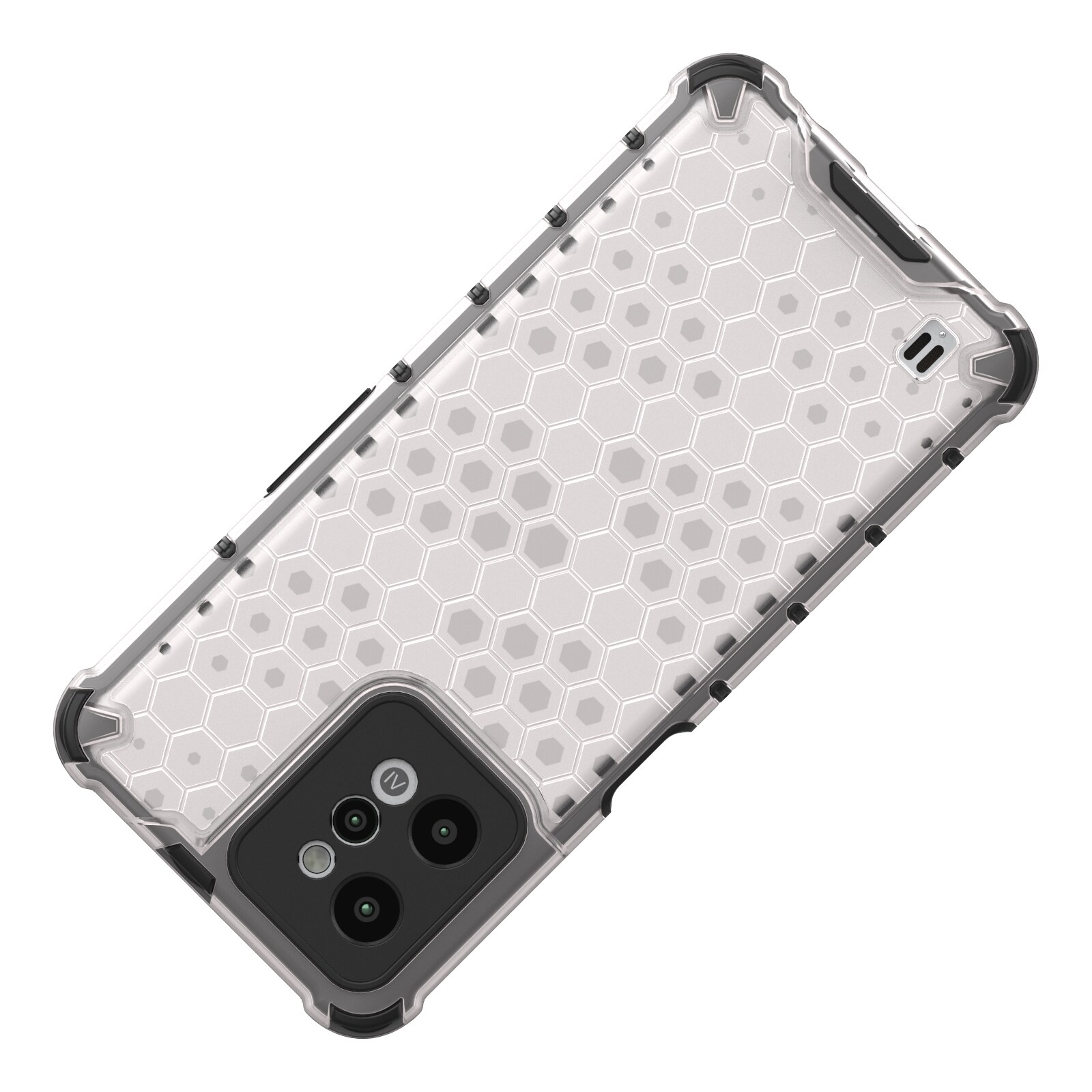 Honeycomb fodral pansarhölje med gelram Realme C31 transparent