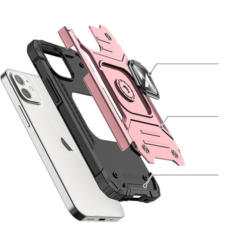 Wozinsky Ring Armor iPhone 14 Plus Armored Fodral Magnetisk hållare Ring Guld