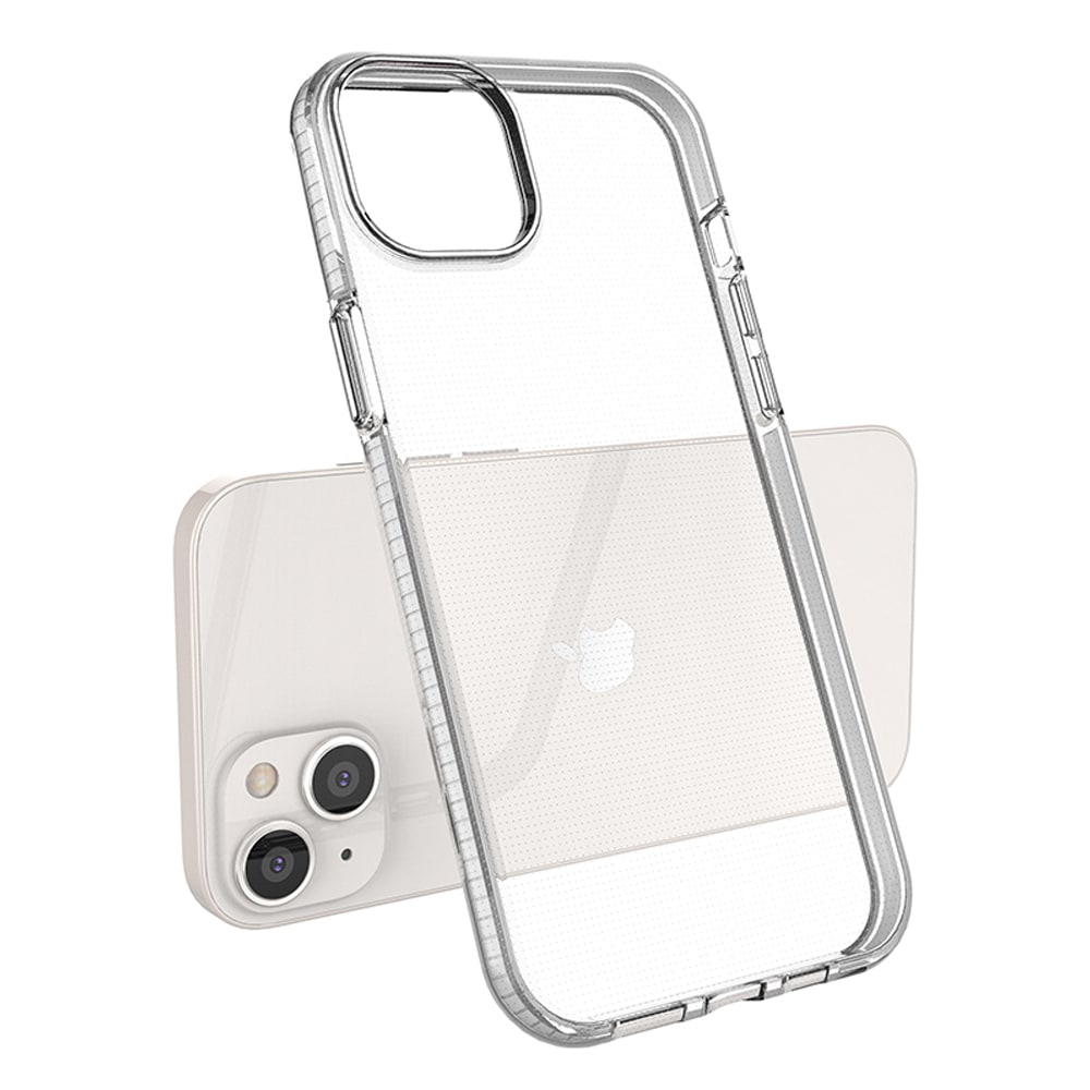 Spring Case fodral för iPhone 14 Plus silikonfodral med ram svart