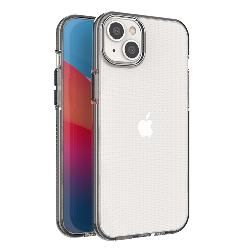 Spring Case fodral för iPhone 14 Plus silikonfodral med ram svart