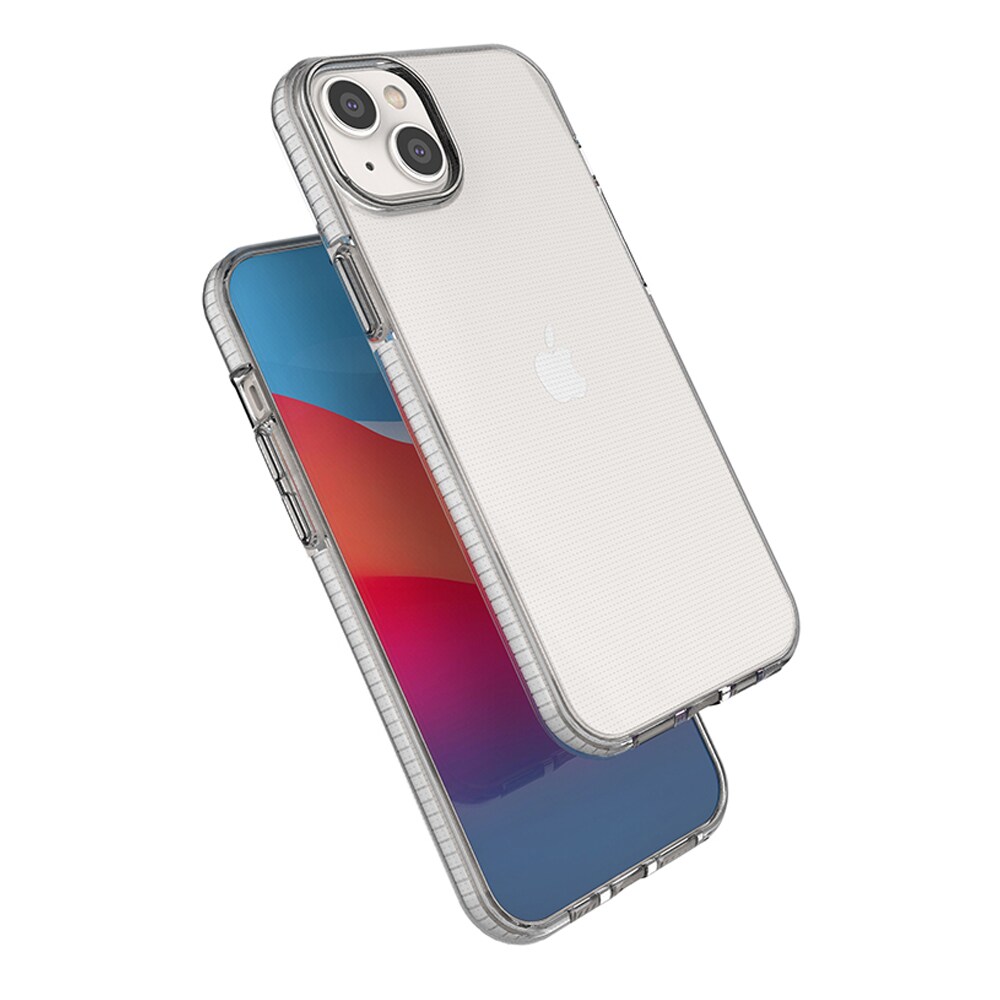 Spring Case fodral för iPhone 14 Plus silikonfodral med ram ljusrosa