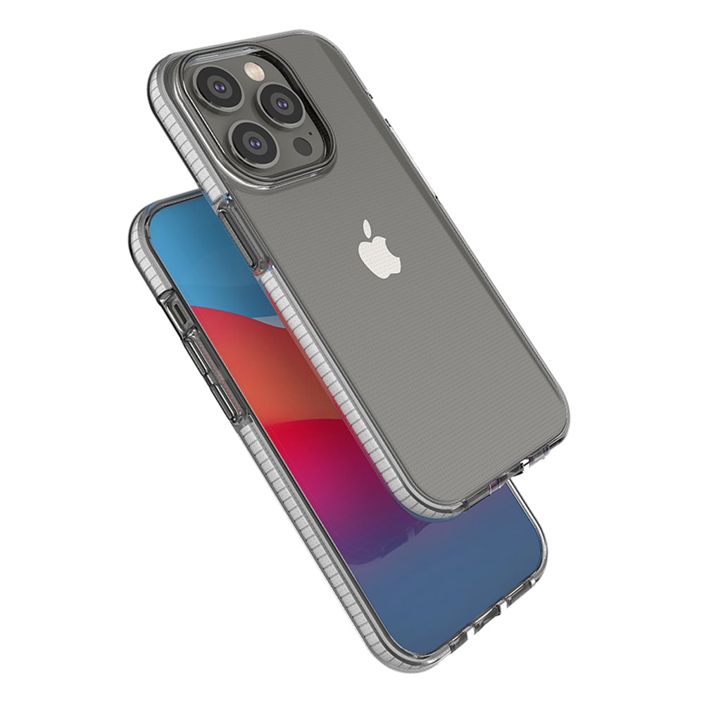 Spring Case fodral för iPhone 14 Pro silikonfodral med ram ljusblå
