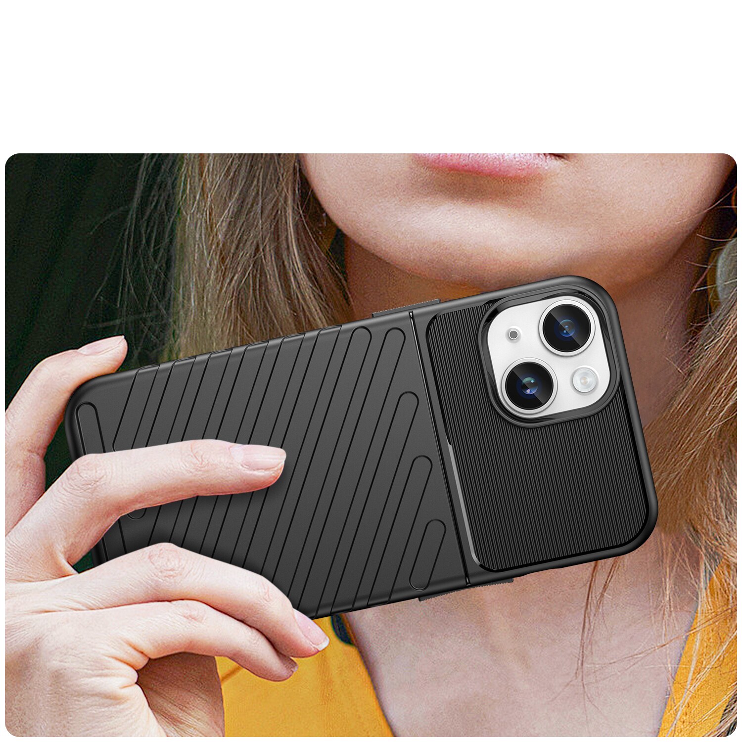 Thunder Case iPhone 14 Plus pansarväska svart