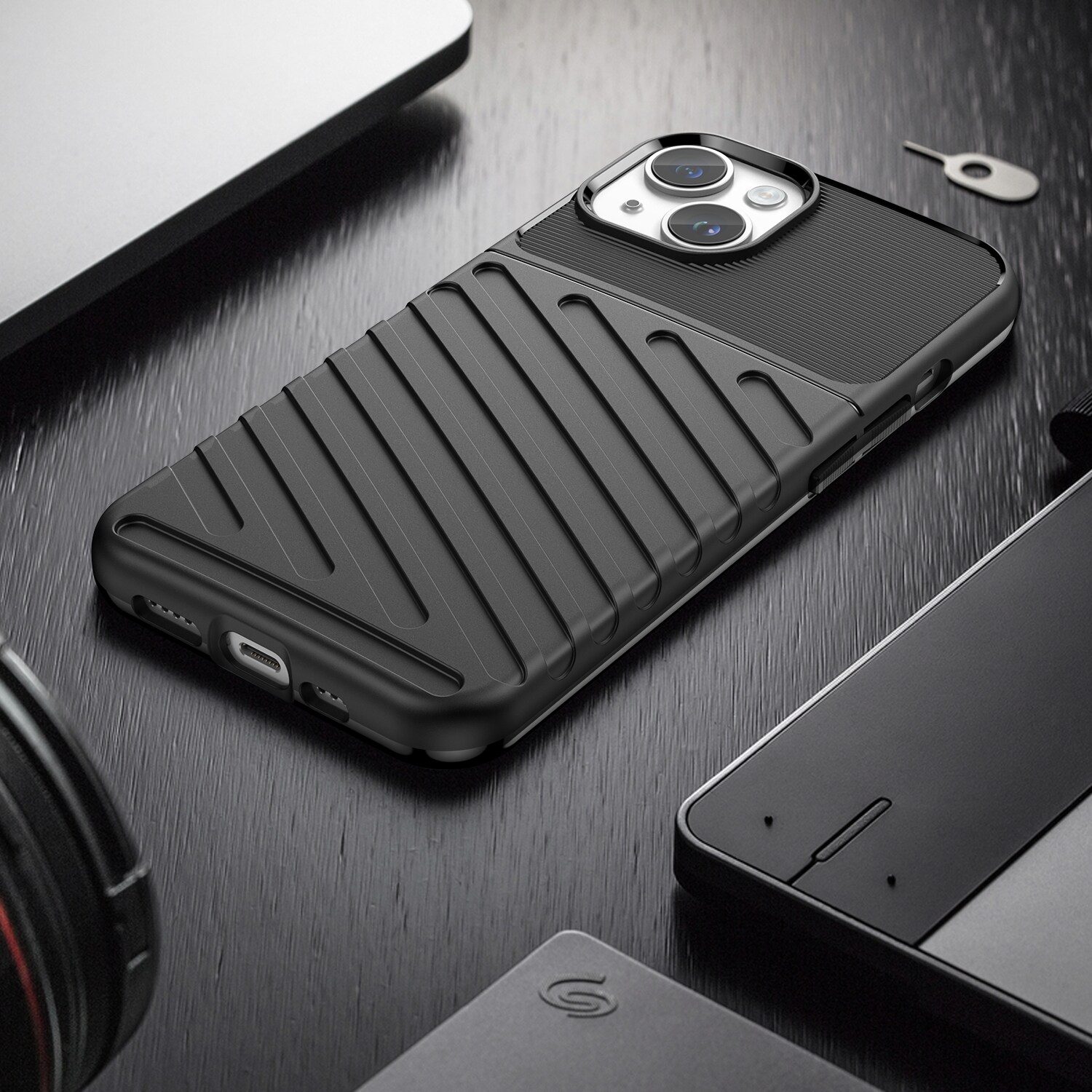 Thunder Case iPhone 14 Plus pansarväska svart