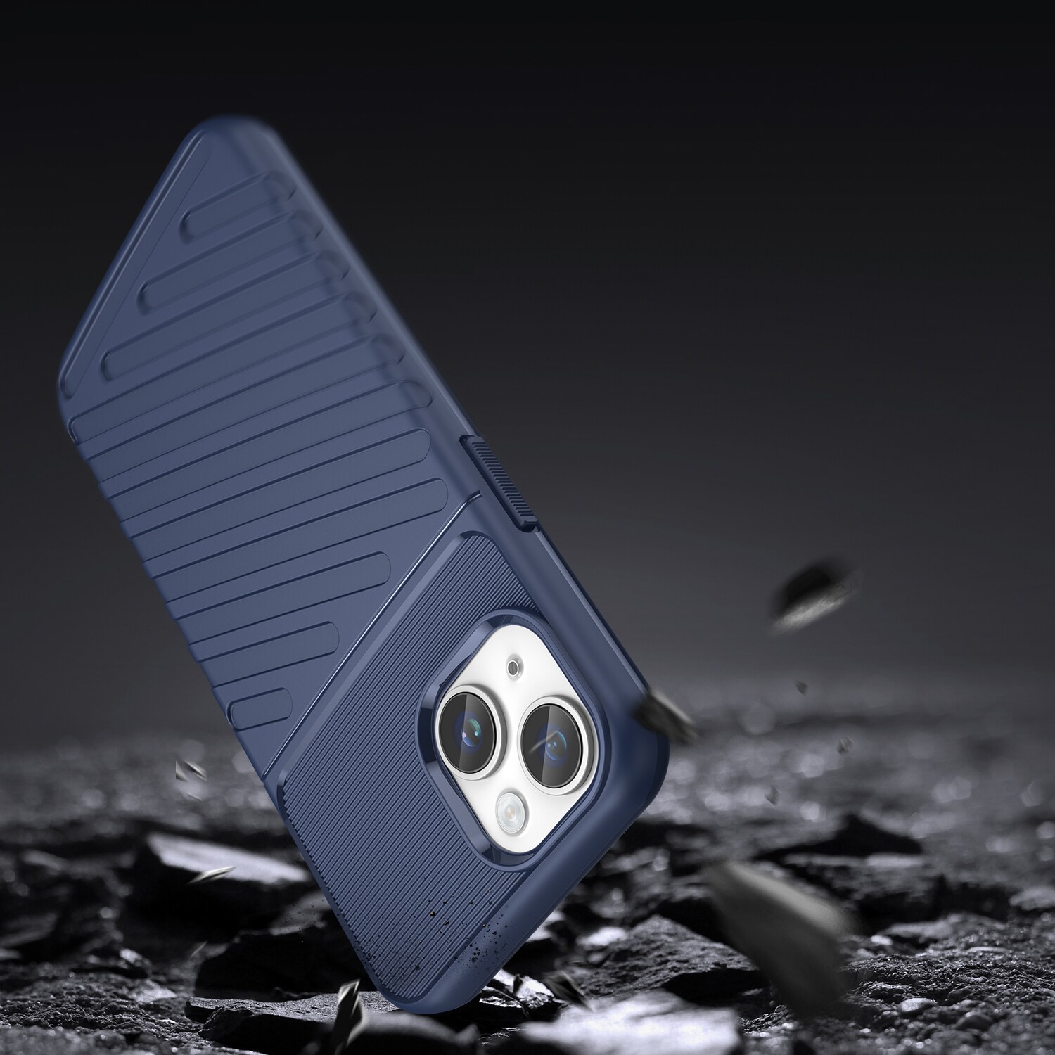 Thunder Case iPhone 14 Plus blått bepansrat fodral