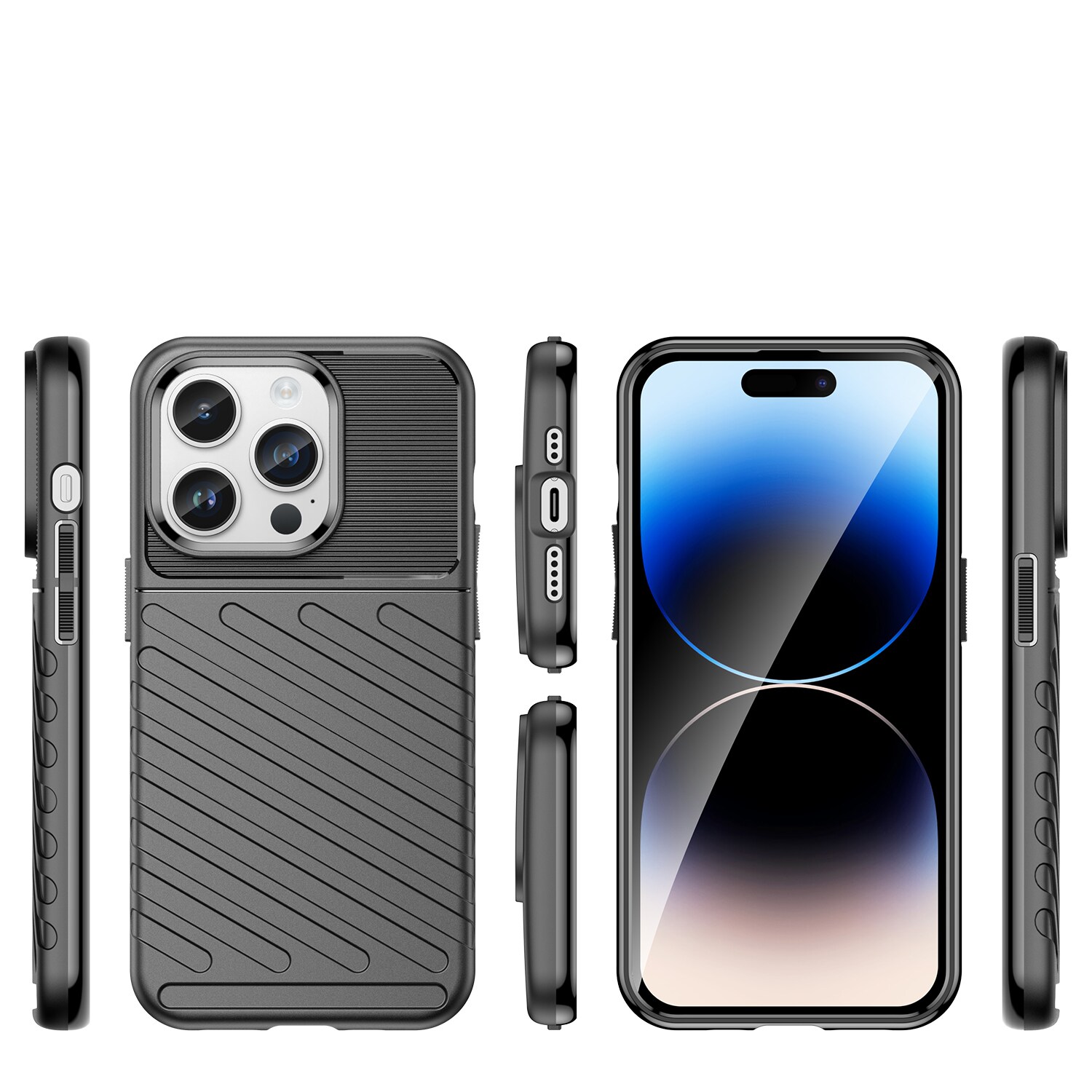 Thunder Case iPhone 14 Pro Max pansarväska svart