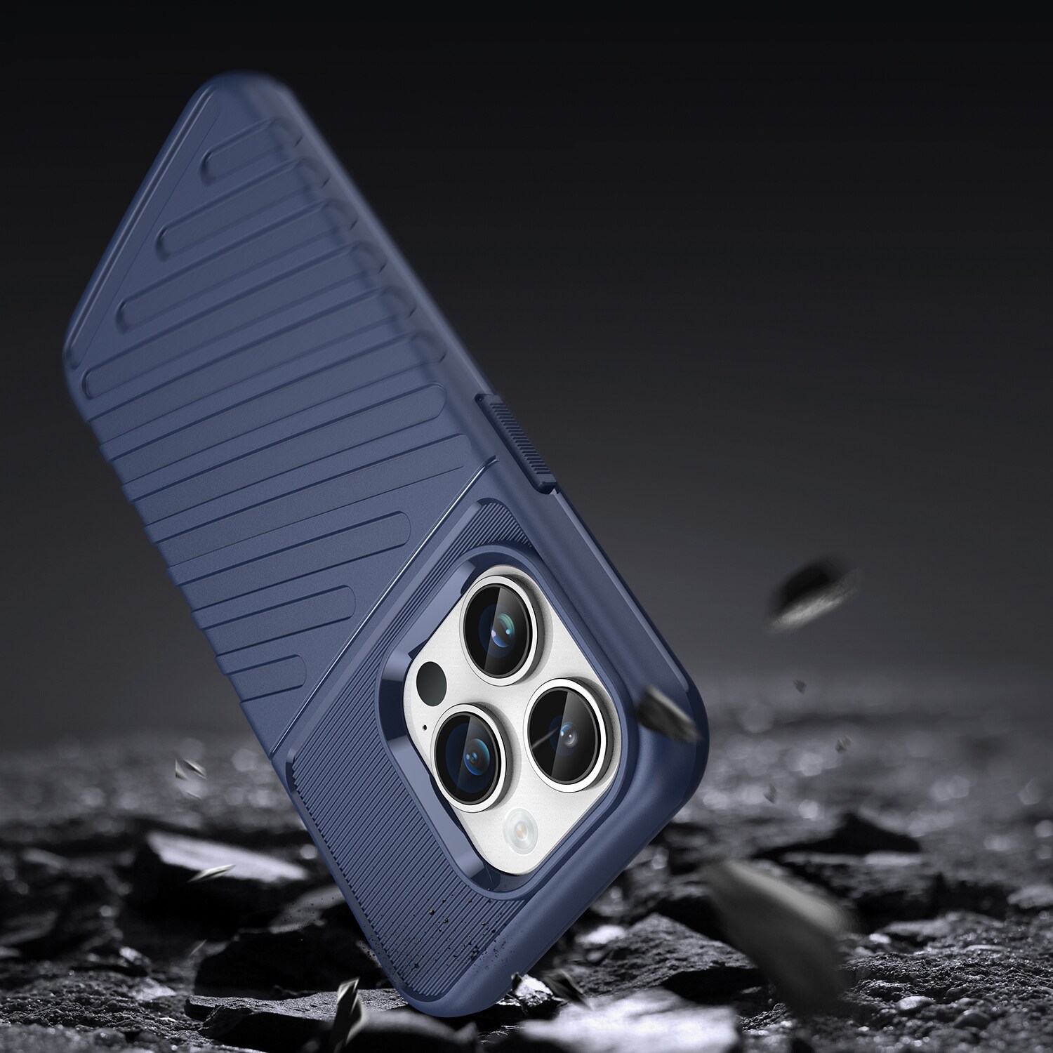Thunder Case iPhone 14 Pro Max blå bepansrad väska