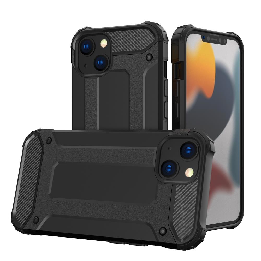 Hybrid Armor-fodral iPhone 14 Plus pansarförsett hybridfodral svart