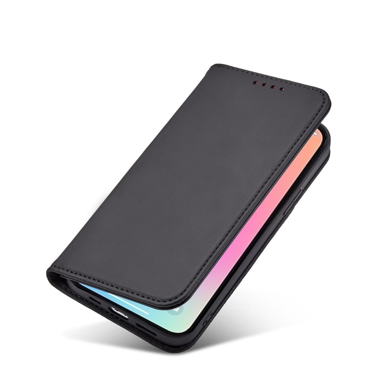 Magnet Kortfodral fodral för iPhone 14 Pro flip cover plånbok stativ svart