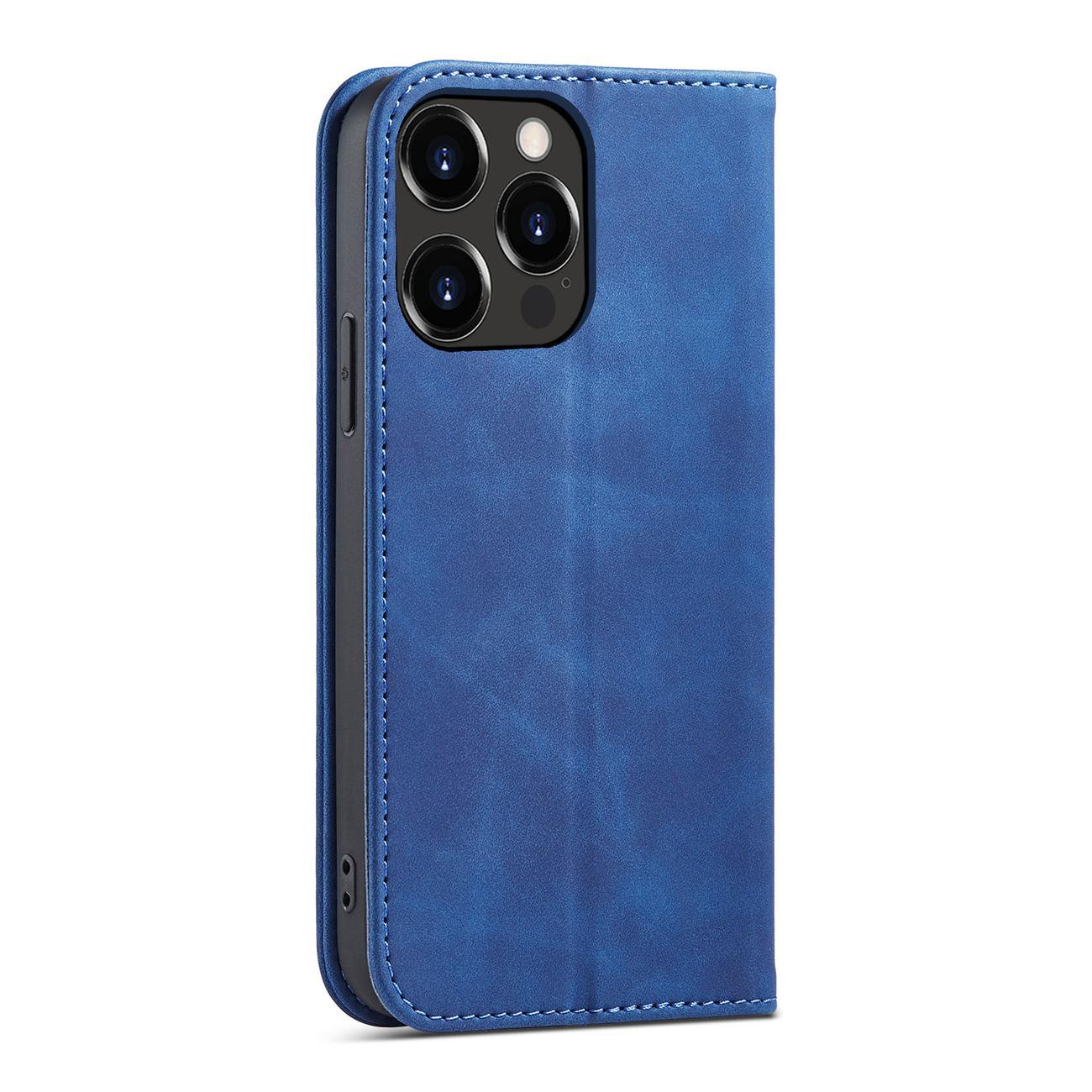 Magnet Fancy Case fodral för iPhone 14 Pro flip cover plånbok stativ blå