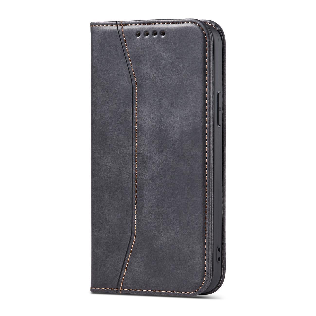 Magnet Fancy Case fodral för iPhone 14 Pro Max flip cover plånbok stativ svart