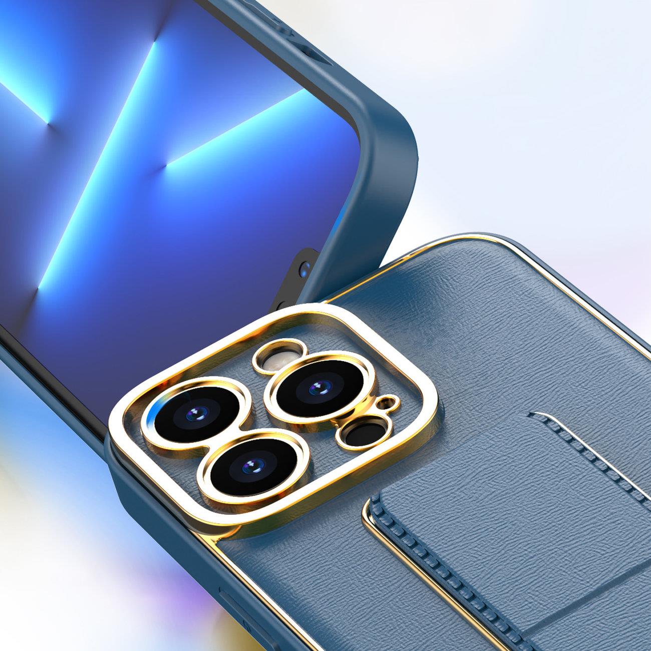 Nytt Kickstand-fodral fodral för iPhone 13 Pro med stativ rosa