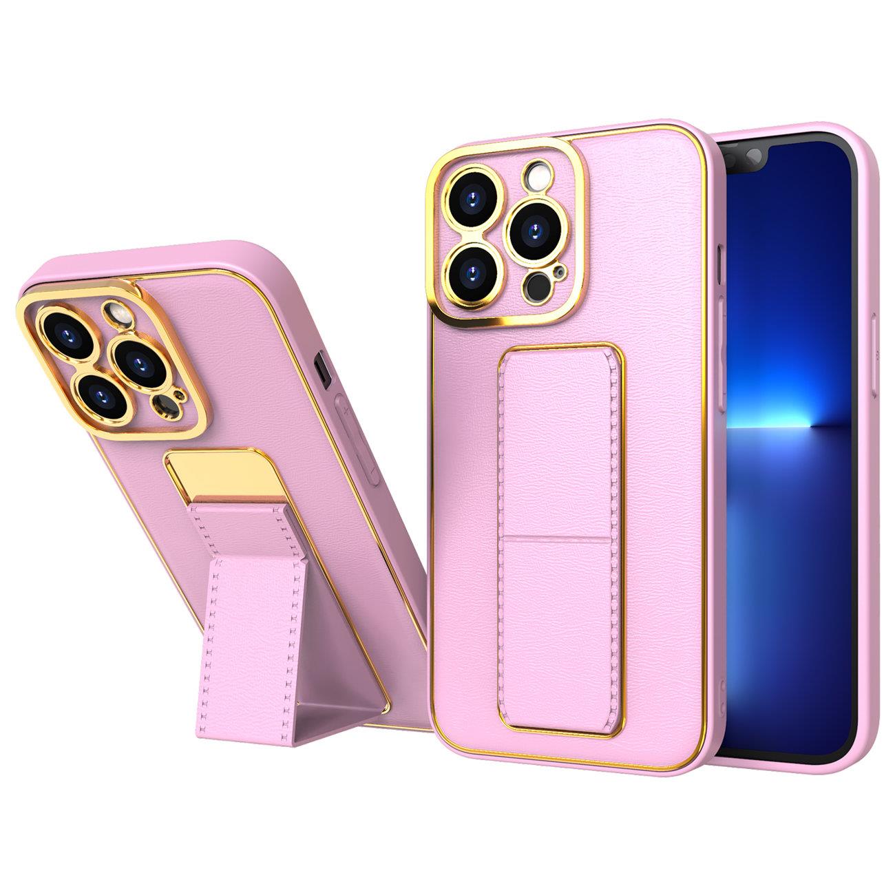 Nytt Kickstand Fodral för Samsung Galaxy A12 5G med stativ rosa