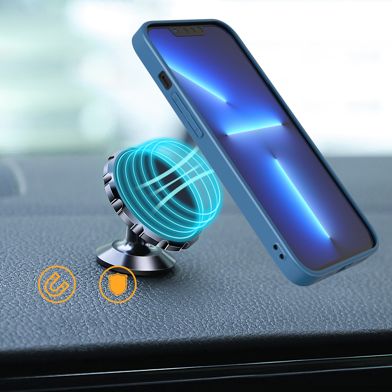 Nytt Kickstand-fodral fodral för iPhone 12 Pro med stativ grönt