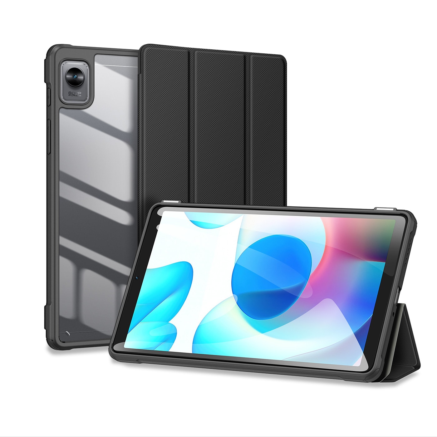 Dux Ducis Toby Armored Flip Smart Case för Realme Pad Mini svart