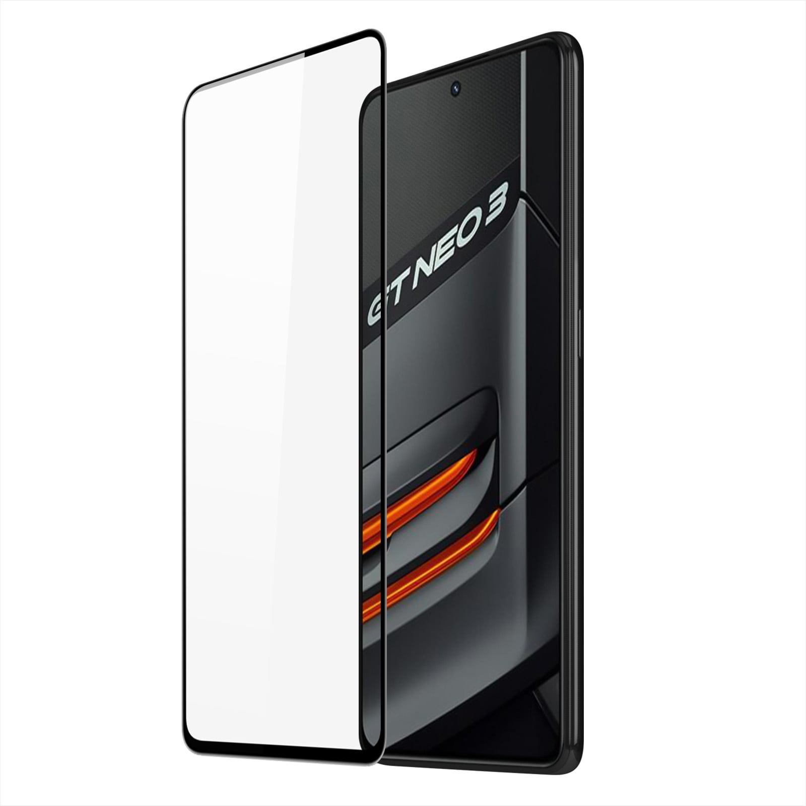 Dux Ducis 9D skärmskydd av härdat glas för Realme GT Neo 3 9H med svart ram