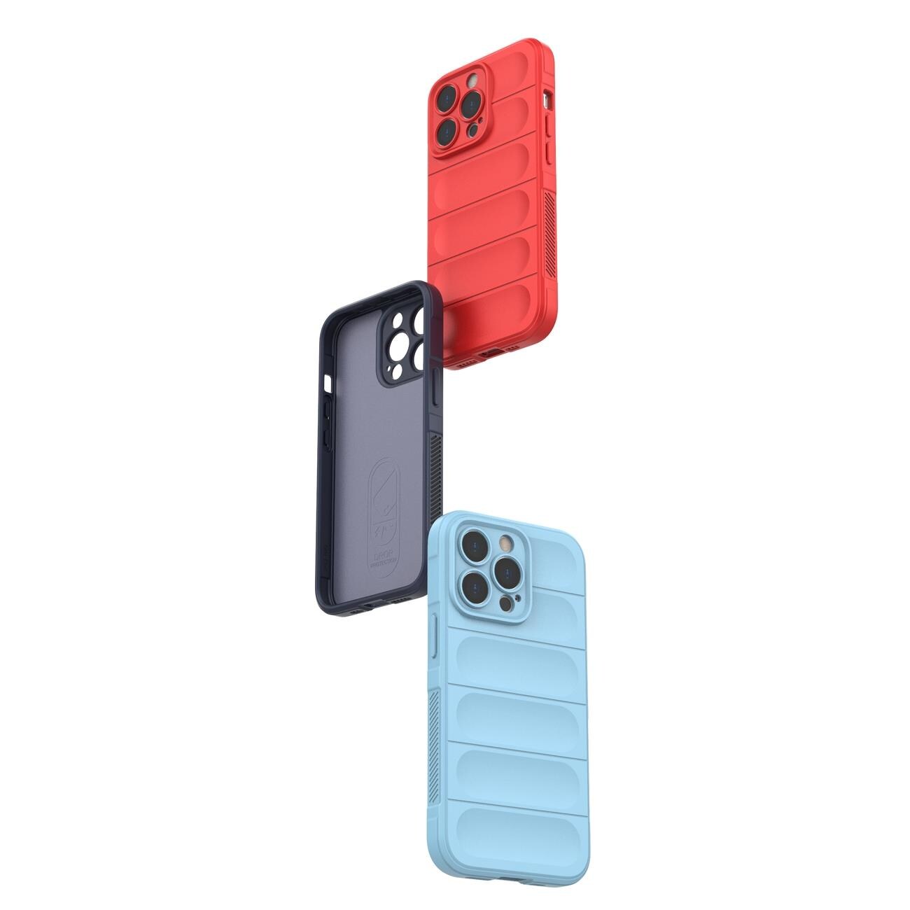 Magic Shield Case fodral för iPhone 13 Pro Max flexibelt pansarfodral mörkblå
