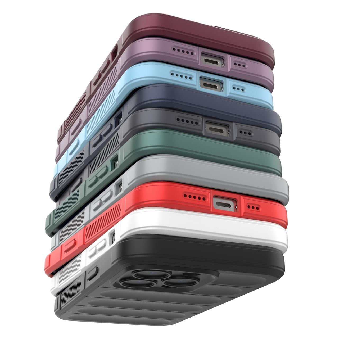 Magic Shield Case fodral för iPhone 13 Pro Max flexibelt pansarfodral mörkblå