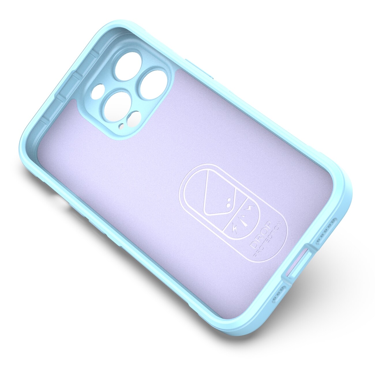 Magic Shield-fodral för iPhone 13 Pro flexibelt pansarskydd ljusblått