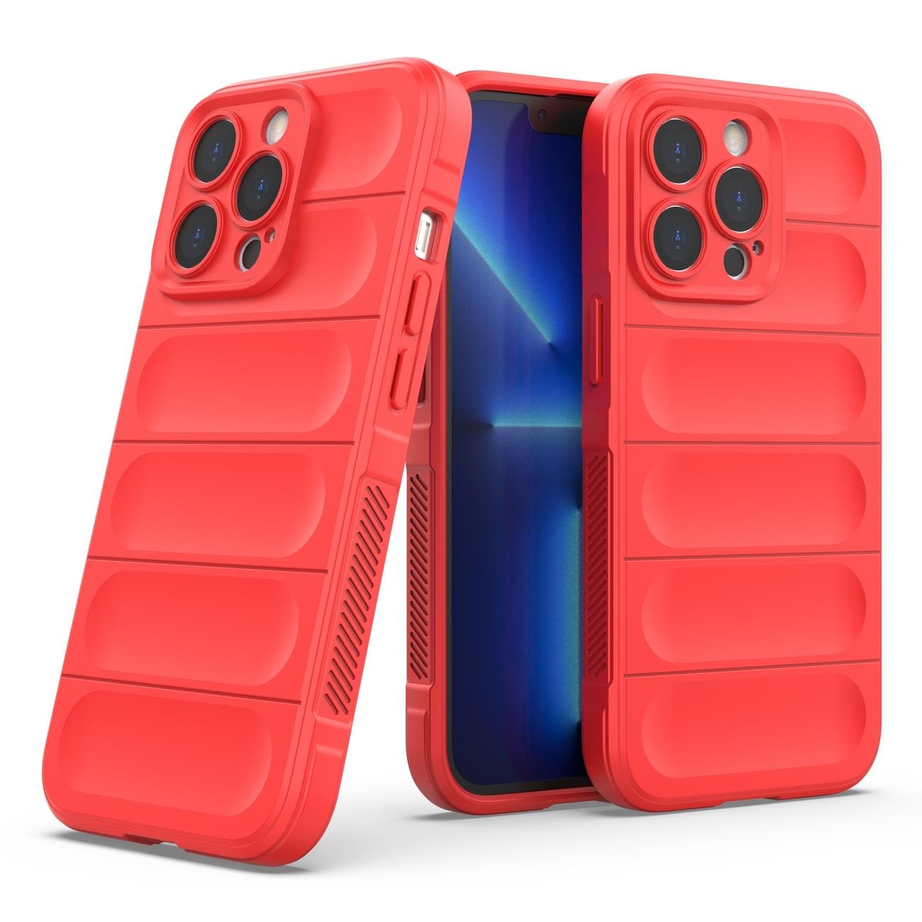Magic Shield-fodral för iPhone 13 Pro Max flexibelt pansarskydd röd