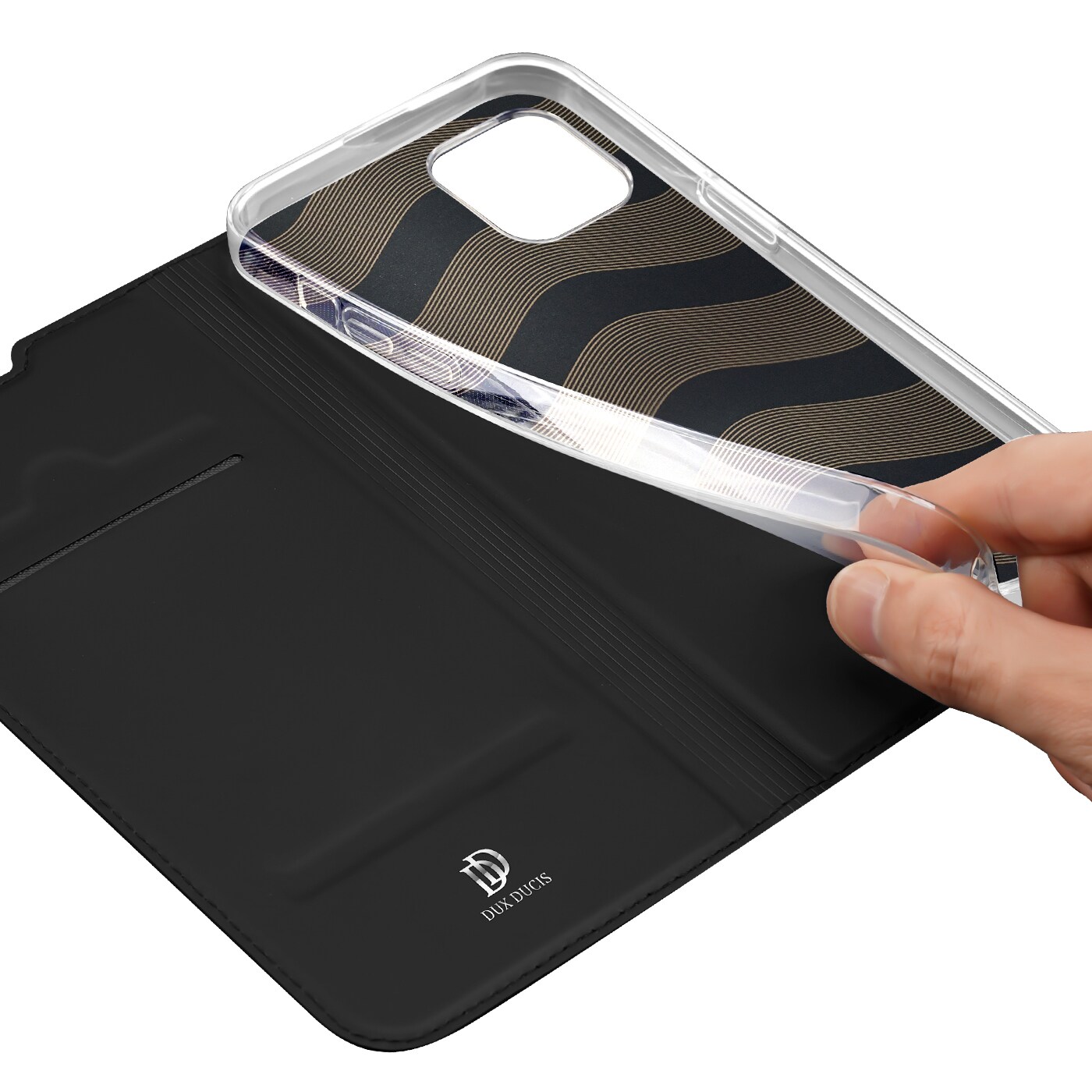 Dux Ducis Skin Pro Holster Flip Cover för iPhone 14 Plus svart