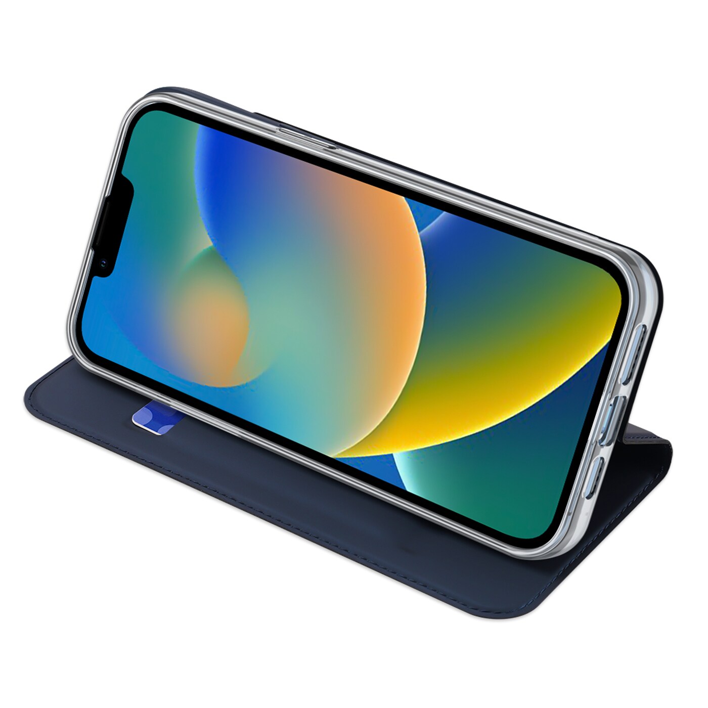 Dux Ducis Skin Pro Holster Flip Cover för iPhone 14 Plus blå