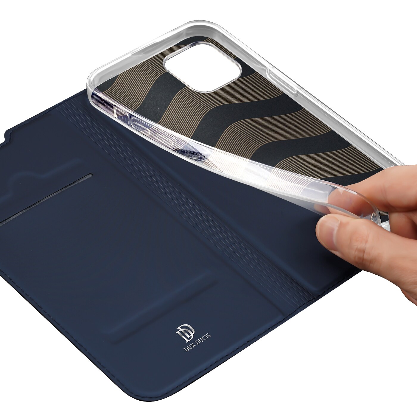 Dux Ducis Skin Pro Holster Flip Cover för iPhone 14 Plus blå