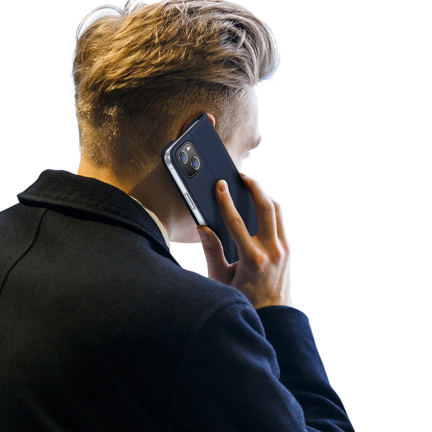 Dux Ducis Skin Pro Holster Flip Cover för iPhone 14 Plus blå