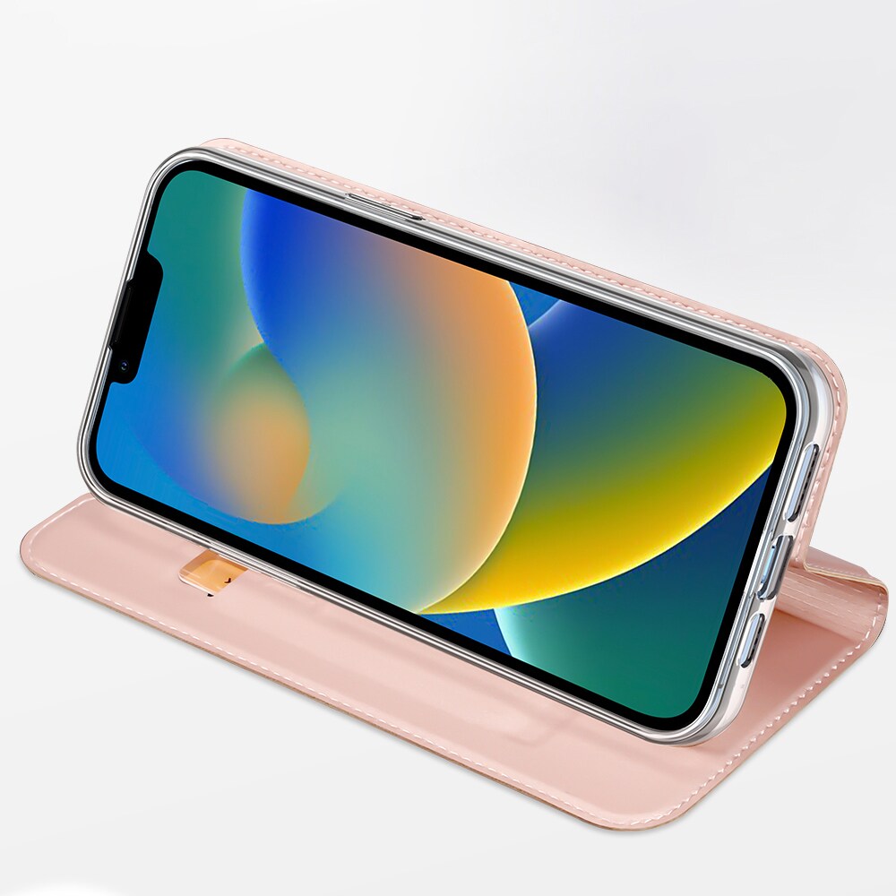 Dux Ducis Skin Pro Holster Flip Cover för iPhone 14 Plus rosa