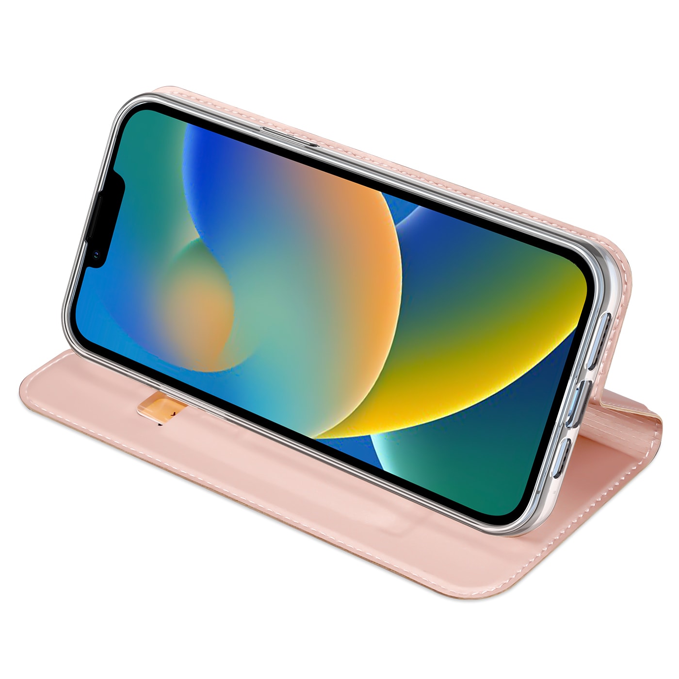 Dux Ducis Skin Pro Holster Flip Cover för iPhone 14 Plus rosa