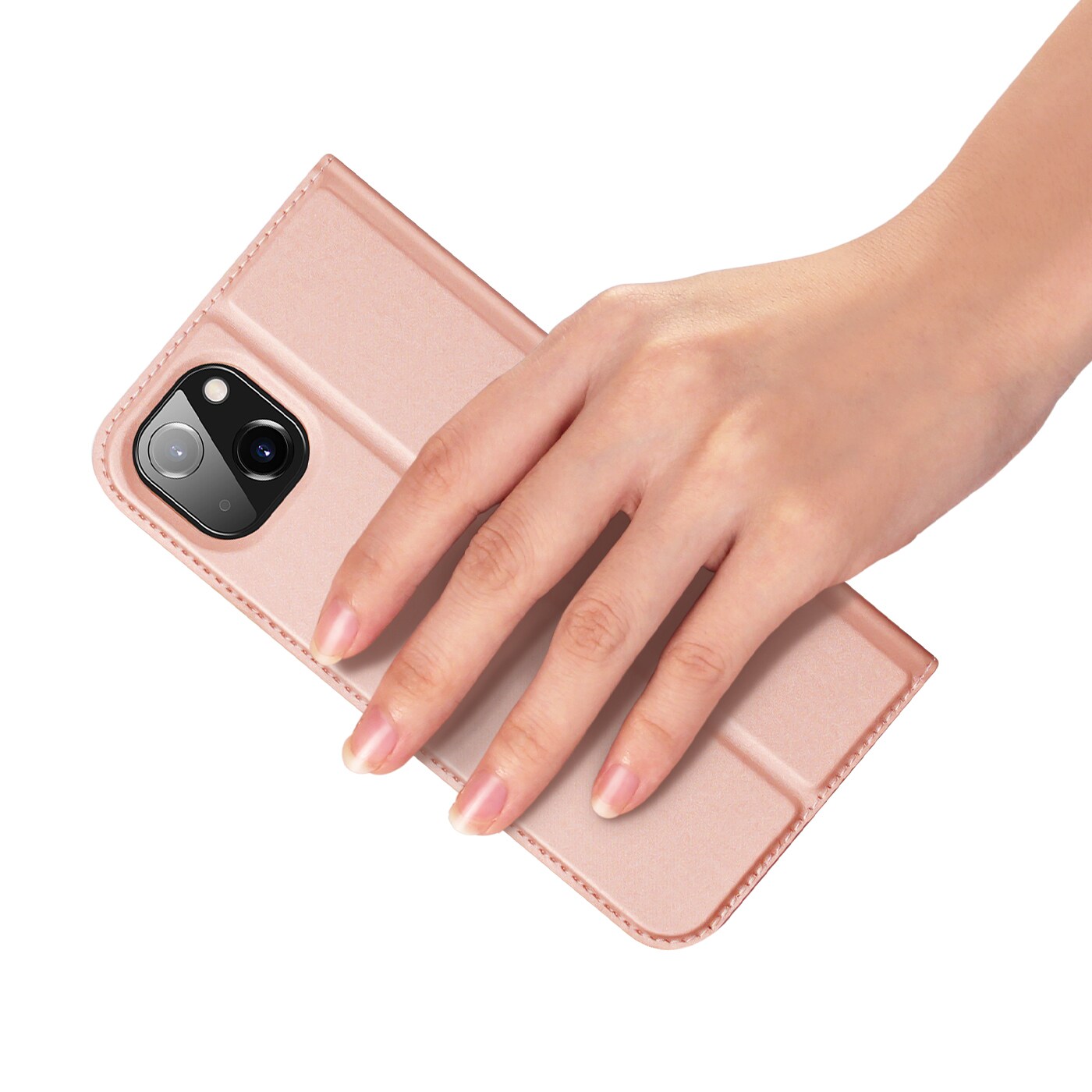Dux Ducis Skin Pro Holster Flip Cover för iPhone 14 Plus rosa