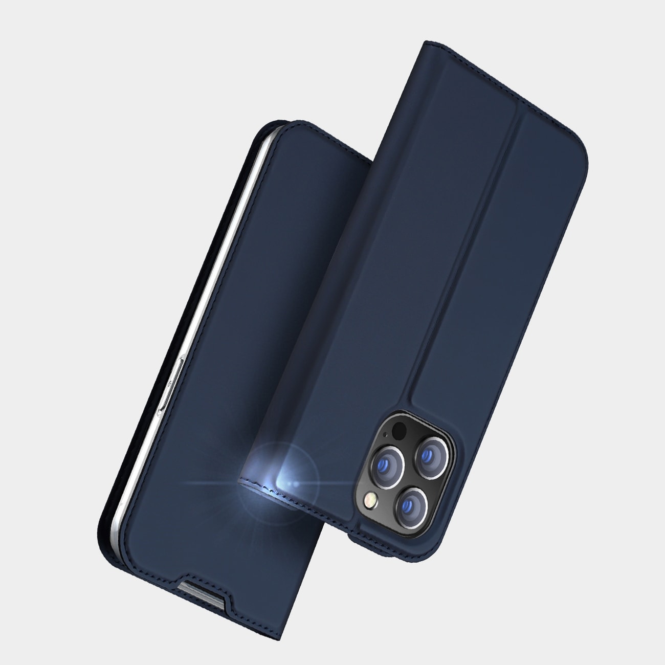 Dux Ducis Skin Pro Holster Flip Cover för iPhone 14 Pro guld